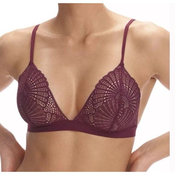 Commando - Butter + Lace Bralette - Pinot - Small $78 NWT - Picture 1 of 11
